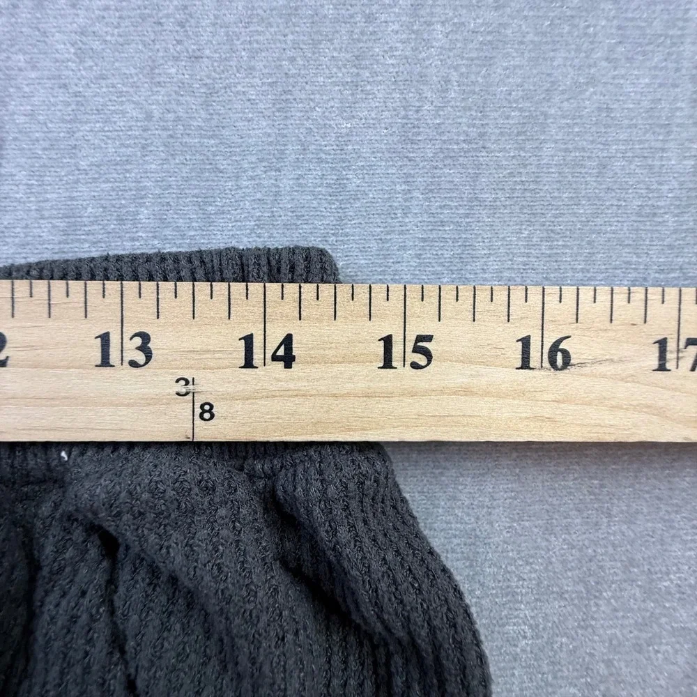 Aerie Women Charcoal Grey Waffle Knit Cargo Jogger Lounge Pants Size Large